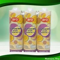 ราคา น้ำผลไม้ น้ำเสาวรส เอโร่ 1000 มล. (แพ็ค3กล่อง) Fruit Juice Passion Fruit Juice Aro (22332686740)