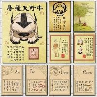 ราคา Avatar:Last Airbender Wanted Retro Poster Japanese Anime Figure Canvas Painting Wall Art Pictures Room Home Dorm Decor C (41801703340)