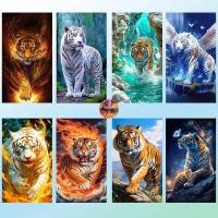 ราคา Diamond Painting 5D DIY Tiger รูปเสือ ครอสติสคริสตัล 5 มิติ ปักครอสติส ภาพติดเพชร ขนาด WxH 45x80 cm (24462536797)