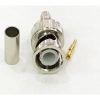 ราคา 5pcs BNC ชายปลั๊ก Crimp อะแดปเตอร์สําหรับ RG58 LMR195 RG400 RG142 RF Coaxia สายเชื่อมต่อ (24537837370)