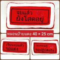 ราคา ของขวัญ รับปริญญา หมอนป้ายแดง คำพูดโดนๆ หมอนอิงป้ายแดง (13977554697)