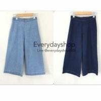 ราคา กางเกงยีนส์ สีอ่อน ขาบาน 5ส่วน (82929534)