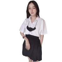 ราคา •เสื้อนักศึกษา เสื้อทรงบอยมีกระเป๋า ทรงผู้ชายOversize[Sz.36-56] ผ้ามัน/สีขาวนวล/ขาวสว่าง (6793155178)