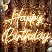 ราคา ป้ายไฟนีออน Happy Birthday LED USB Happy Birthday Neon Sign USB LED Birthday Light (41200412568)