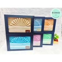 ราคา ผ้าขนหนูcotton100% เนื้อนุ่มซับน้ำดีเยี่ยม พับจีบใส่สีกรม ผ้ารับไหว้ ผ้าขนหนูรับไหว้ ของรับไหว้ (11513686812)