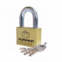 ราคา โจรไม่กล้า PUMPKIN กุญแจล็อค แม่กุญแจ กุญแจแขวนทองเหลือง รุ่นเหลี่ยม คอสั้น คอยาว แข็งแรง ทนทาน (29677621934)