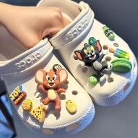 ราคา การ์ตูน Macaron Bear Design Charm ชุด Tom และ Jerry Jibbits สําหรับออกแบบ Pins Toy Story อะนิเมะ Jibits Charm Candy Beans Jibitz designks สําหรับผู้หญิงรองเท้าตกแต่ง (23359715959)