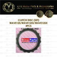 ราคา แผ่นคลัช (ชุด) HONDA WAVE125 WAVE125S WAVE125X Cakera Klac Plat แผ่นคลัทช์ SS (40327465962)