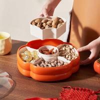 ราคา 2025 ลูกพลับลูกพลับ รุ่ยอี๋ ลูกพลับผลไม้จานผลไม้แห้งกล่องครัวเรือนห้องนั่งเล่นจานถั่วขนมวันหยุดจานผลไม้ (50403948513)