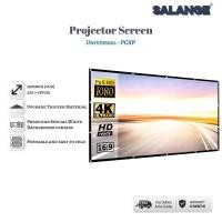 ราคา Salangeหน้าจอโปรเจคเตอร์ 60/72/84/100/120/150 นิ้วผ้าฉาย,พับ,ไม่ง่ายที่จะริ้วรอย,บ้านกลางแจ้งสำนักงานแบบพกพา 3D HDฉายผ้าหน้าจอ (25226104397)