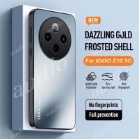 ราคา IQOO Z10 5G หรูหรา AG Frosted เคสโทรศัพท์สําหรับ Vivo iQOO Z10 iQOOZ10 5G 2025 โลหะ Frosted Soft TPU Shell สําหรับ iqoo z10 iqooZ10 IQOOZ10 5G กล้องป้องกัน Shock Cover (43557562409)