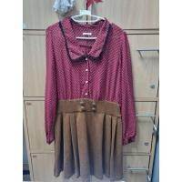 ราคา เดรสสไตล์ญี่ปุ่น เสื้อชีฟองกับกระโปรงผ้ายืด (มือสอง) (28341400256)