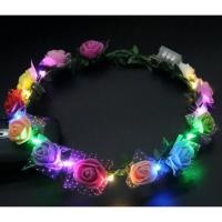 ราคา ที่คาดผมมีไฟ LED ที่คาดผม มงกุฎดอกไม้ขนาดกลาง มีไฟกระพริบ (3112907266)
