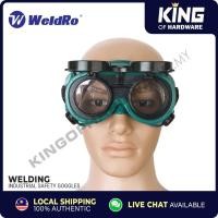 ราคา Weldro แว่นตาเชื่อมอุตสาหกรรมแว่นตานิรภัยเลนส์แบบใสและสีดํา (18586517370)