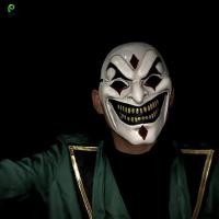 ราคา [ikn] ใหม่ Joker Full Face Mask ตลก Big Gold ฟันยิ้ม Face Mask Cool Boy Headgear ฮาโลวีนคอสเพลย์ Props [TH] (45906154864)