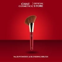 ราคา ฉัตร แปรงปัดแป้ง บรอนเซอร์ และคอนทัวร์ ทรงพัด CHAT Powder Blending Brush (22858466321)