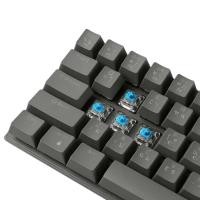 ราคา Tsunami MK-61 Cement Gray Blue Switch MINI 60% Compact Mechanical Keyboard คีบอร์ดเกมมิ่ง ประกัน 2ปี (22214329920)