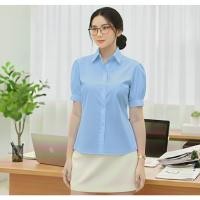 ราคา KEMEJA เสื้อเชิ้ตเข้ารูปผู้หญิง | เสื้อเข้ารูป Abbey | เสื้อทํางานผู้หญิง Press Body By Navara (57056178114)