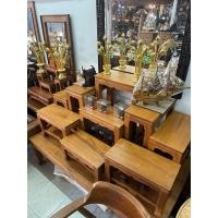 ราคา โต๊ะหมู่บูชาไม้สักทองขนาดหน้ากว้าง 9นิ้วหมู่9 (1614514539)