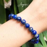 ราคา AYRD | สร้อยข้อมือหินเเท้นำโชค ลาพิสลาซูรี่ Lapis Lazuli (25922355618)