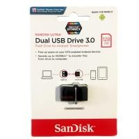 ราคา SanDisk Ultra Dual 128GB ส่งโดยKERRY ของแท้ประกัน5ปีSynnex (SDDD2_128G_GAM46) USB 3.0 Flash Drive for OTG Android (834715900)