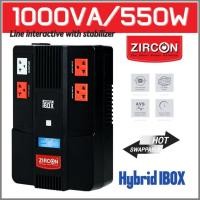 ราคา IBOX-1000VA/550Wรุ่นเปลี่ยนแบตง่าย Digital Display UPS for Computer, AllinOne,CCTV1-4cam,2Y Warranty (13960924553)