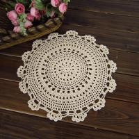 ราคา Ship ในช่วง CNY Holidayผ้าปูโต๊ะ Handmade Crochet Lace Cotton Placemat Table Cloth Doily Cover Pad (48656133562)