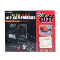 ราคา ปั๊มลมไฟฟ้า DIFF ที่สูบลม ที่เติมลม เครื่องสูบลมเสียบจุดบุหรี่ เครื่องปั๊มลมเสียบไฟรถยนต์ กำลัง 12 โวลต์ แรงดัน 250 PSI (10851045478)