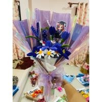 ราคา ช่อดอกไม้ประดิษฐ์ ช่อดอกไม้รับปริญญา ช่อดอกไม้ลวดกำมะหยี่ (43514381843)