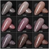 ราคา (AYS) สีกากเพชรกากเล็กน่ารักทาเล็บเจล ASฝาแหลมขวดแดง (20758145359)