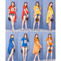 ราคา เสื้อหางปลา สาว XL ลายสีสวย หน้าสั้นหลังยาวพริ้ว (1143147042)
