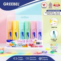 ราคา ปากกาเน้นข้อความ STABILO GREEBEL 1 ชุด 6 สี HL-702 Candy Pastel / Soft Pastel Color Marker [1 ชุด 6 สี] ปากกาเน้นข้อความสีพาสเทล (54652645131)
