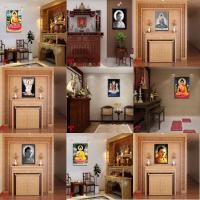 ราคา ภาพวาดพุทธ, ภาพวาดพระพุทธรูปศากยมุนี, ภาพวาดพระโพธิสัตว์เจ้าแม่กวนอิม, ภาพวาดพระโพธิสัตว์ศากยมุนี, ภาพวาดผนังไม้ของแม่ (51856523471)