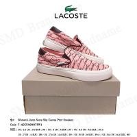 ราคา Lacoste รองเท้าผ้าใบ รุ่น Women's Jump Serve Slip Canvas Print Sneakers Code: 7-42CFA0007PW1 (20391774891)