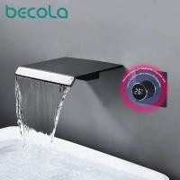 ราคา Digital display concealed in wall mounted basin, wash basin faucet Faucet Single Handle Hot Cold Washbasin Basin Sink F (28919710053)