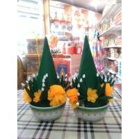 ราคา บายศรี บายศรีปากชาม ความกว้างชาม 11.5 ซม.สูง 25ซม. (1196646684)