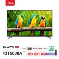 ราคา TCL ทีวี 43 นิ้ว LED 4K UHD Android TV 9.0 Wifi Smart TV OS (รุ่น 43T5000A) Google assistant & Netflix & Y ประกันศูนย์ (5678646471)