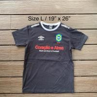 ราคา เสื้อยืด มือสอง Umbro ทีมบราซิล ฟุตบอล ของแท้ (21083564712)