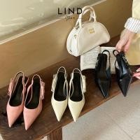 ราคา MIKE รองเท้าส้นสูง 3p โบว์สามเหลี่ยม หัวแหลม - G171 - ภาพถ่ายจริง - รองเท้าและรองเท้า LinD (27431575592)