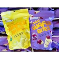 ราคา Mini wafer bites ขนมเวเฟอร์​สอดใส้ รสทุเรียน และรสมันม่วง (11970029596)