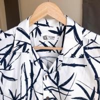 ราคา เสื้อฮาวาย hawaii เสื้อเชิ้ต ลายไผ่ สีขาว (ผ้าcotton ญี่ปุ่น) (6543913733)