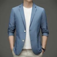 ราคา Sun Protection Clothing Men 2023 New Ice Silk Lightweight Spring And Summer Thin Blazer Jacket Smar (22364728466)
