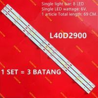 ราคา LED Backlight strip 8 โคมไฟสําหรับ TCL LED40S3830 40HR330M08A7 V1 40D2900 A 4C-LB4008-HR LED40S3820 LED40D2900 (46155117798)