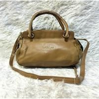 ราคา กระเป๋าหนังแท้100%สีน้ำตาลถือได้ครอสบอดี้ได้แบรนด์ batting Made in Italy(รหัส ขข35) (25232676618)
