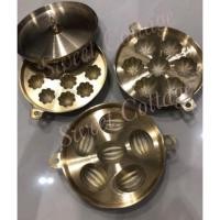 ราคา CP-38 ทองเหลืองแบบดั้งเดิม Bahulu Mould Kuih Bahulu Acuan Tembaga มังคุด/มะเฟือง (43876321164)