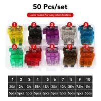ราคา 50PCS Car Fuses auto Accessories for Mercedes Benz W211 W203 W204 W210 W124 AMG W202 CLA W212 W220 (48606602795)