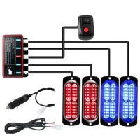 ราคา 4×20led ไฟแฟลช ไฟตํารวจ ไฟกระพริบ 12 V ไฟ LED ฉุกเฉิน ไฟฉุกเฉิน ไฟกระพริบ LED สโตรโบสโคป สําหรับรถยนต์อัตโนมัติ (20078769259)
