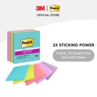 ราคา 3M Post-it Super Sticky Notes, 654-5SSMIA Supernova Neons, 90 แผ่น/แพ็ค, 3 x 3 นิ้ว สําหรับเตือนและบันทึก (44161113226)