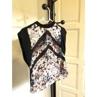 ราคา Zara เสื้อคอกลม แขนล้ำ ลายดอก (10804118176)