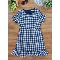 ราคา เดรสผ้าฝ้าย ใส่ทำงานเรียบร้อยดูดี (23688210364)